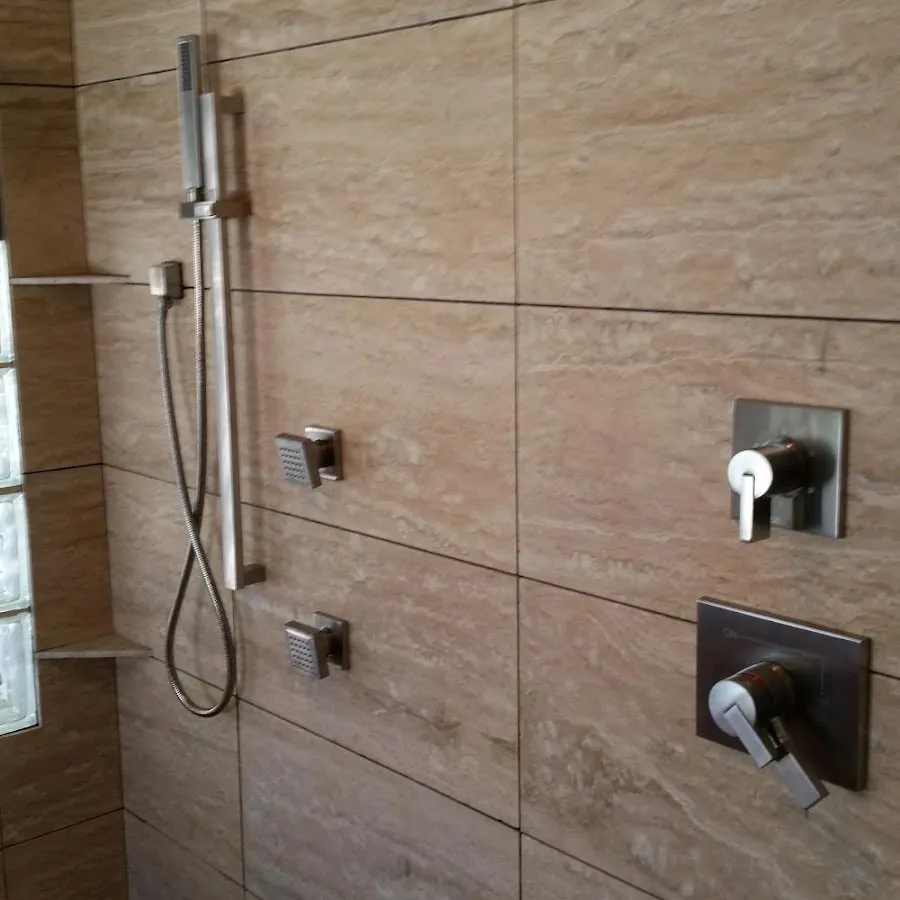 Shower fixture installation for Water Heater Replacement in Norman